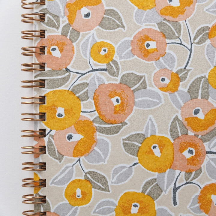 Shogado Yuzen Ring Notebook A5 - Chic Series - Orange #2