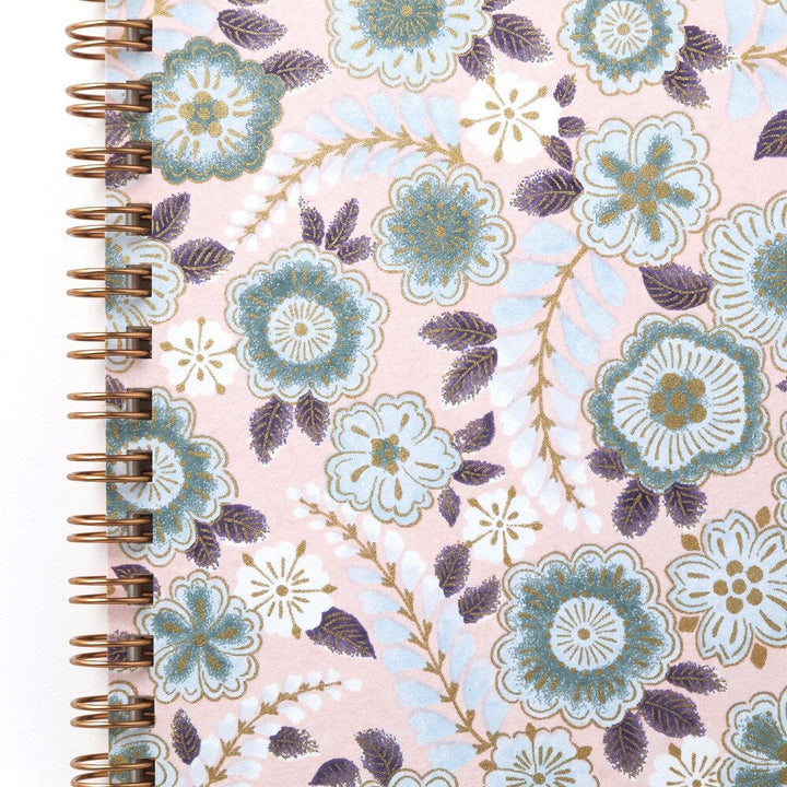 Shogado Yuzen Ring Notebook A5 - Garden Series - Pale Pink #5