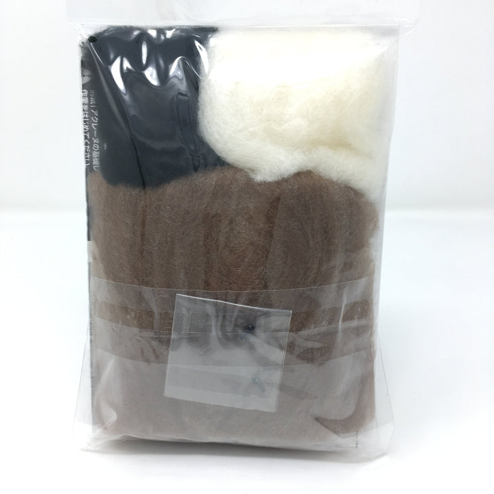 Japanese Hamanaka Aclaine Needle Felting Kit - Otter (English translation included)