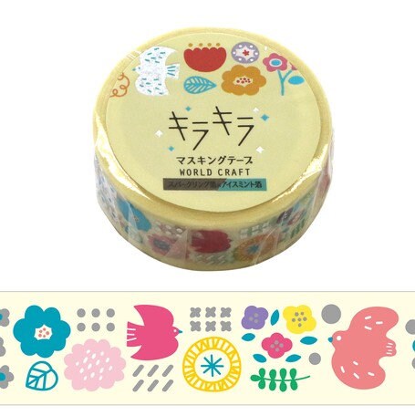 World Craft Washi Tape - Birds and Flowers