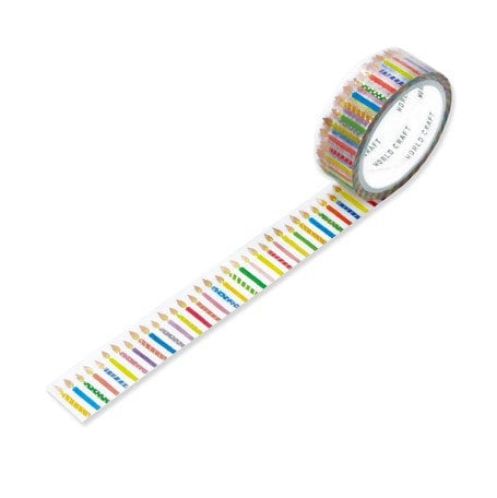 World Craft Glitter Washi Tape - Candles