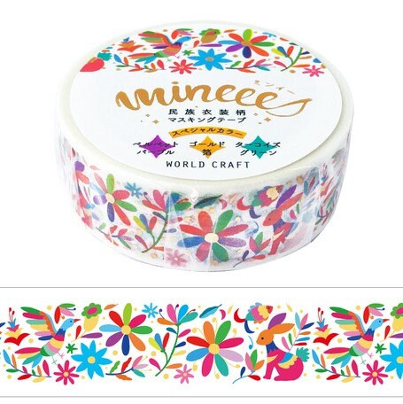 World Craft Washi Tape - Mineees - "Tenango"