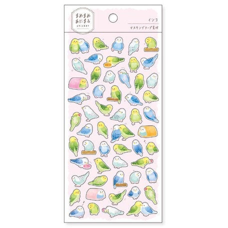 Mind Wave - Sticker Pack - Cute Parakeets