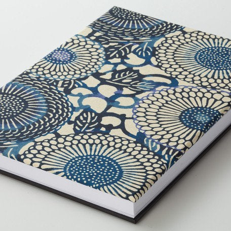 Shogado Yuzen Folding Stampbook - Shuincho Goen Series - Blue #4 (Made in Kyoto, Japan)