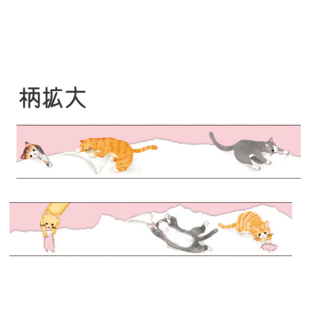 Mind Wave Japanese Washi Tape - Cats