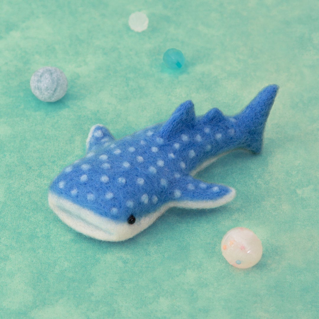 Japanese Hamanaka Needle Felting Kit - Whale Shark (English translation included)