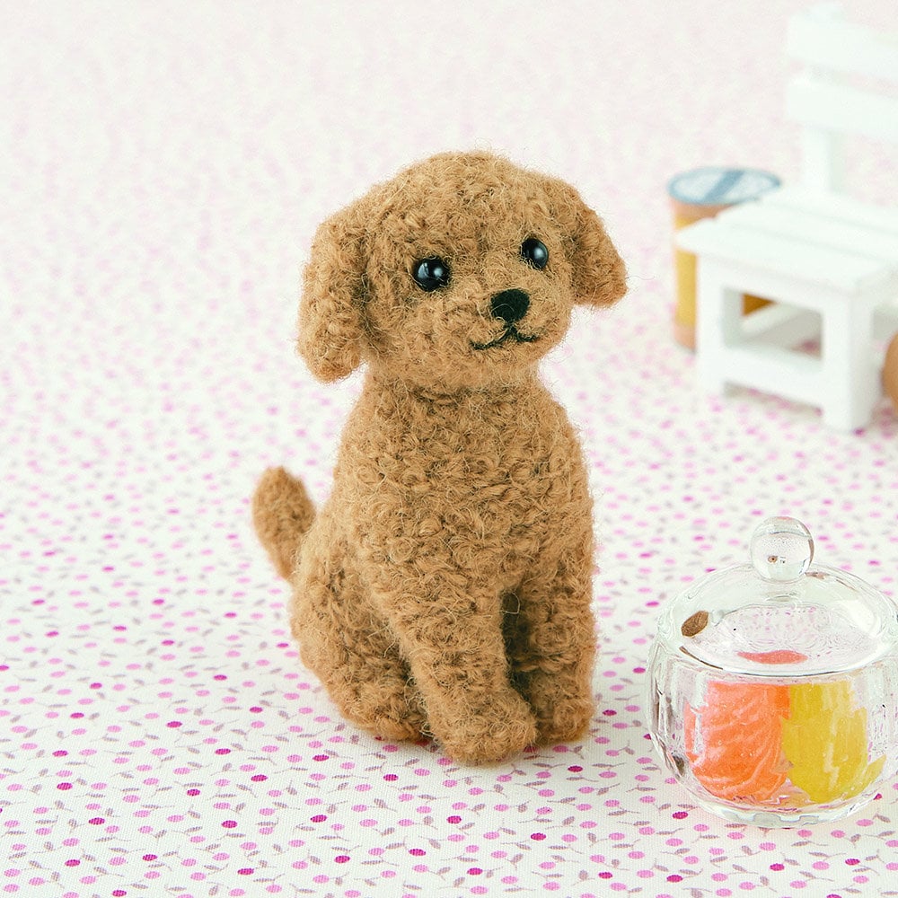 Japanese Hamanaka Needle Felting Craft Kit - Poodle (English instructions included / video tutorial)