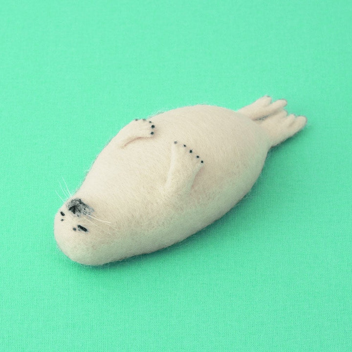 Japanese Hamanaka Needle Felting Kit - Seal (English translation included)