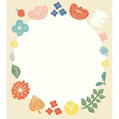 Furukawa Paper Works - Watashi Biyori Memo Pad - Flowers