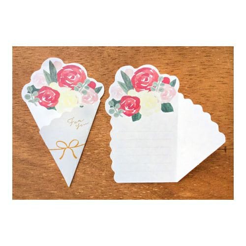 Furukawa Paper Works - Flower Bouquet Gift Card Pack - Roses