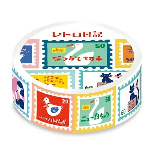 Furukawa Paper Works - Washi Tape - Retro Stamps