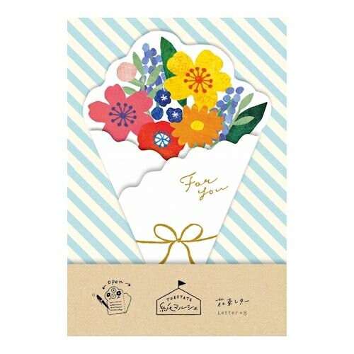 Furukawa Paper Works - Flower Bouquet Gift Card Pack - Colourful