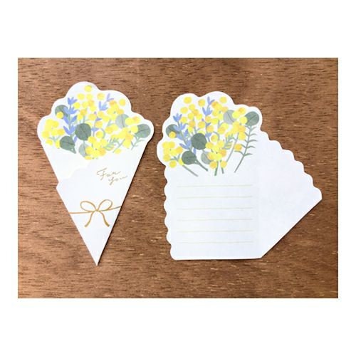 Furukawa Paper Works - Flower Bouquet Gift Card Pack - Mimosa