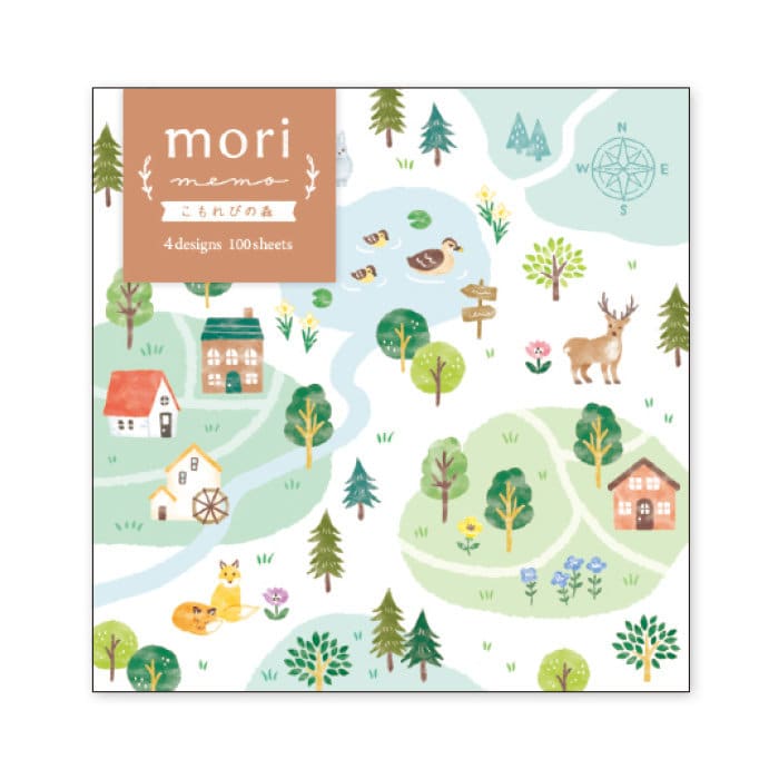 Mind Wave Memo Pad - Komorebi-no-Mori - Forest in Summer Sunlight