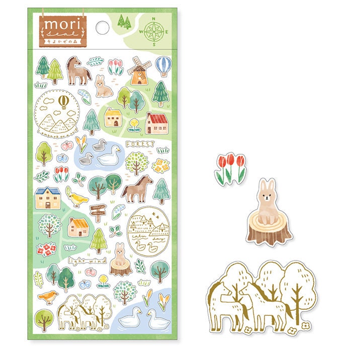 Mind Wave Sticker Pack - Soyokaze no Mori - Forest in Spring Breeze