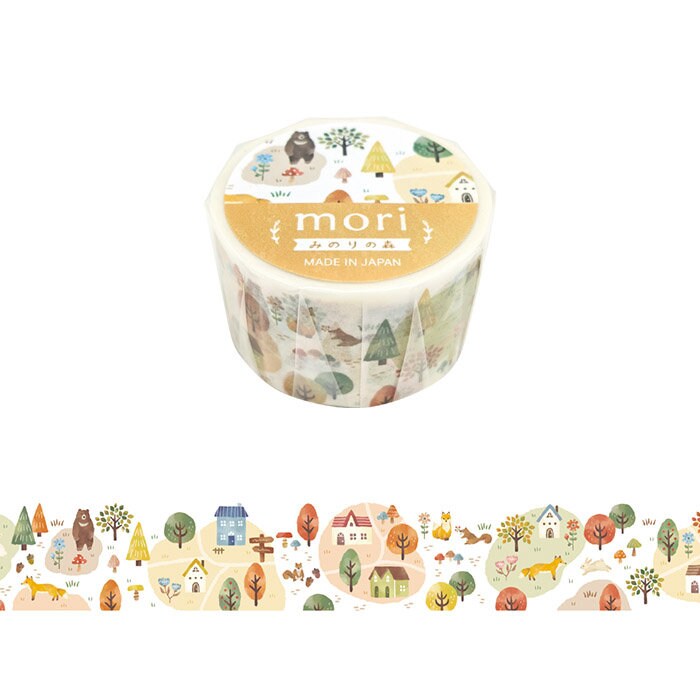 Mind Wave Washi Tape - Minori-no-Mori - Forest in Autumn