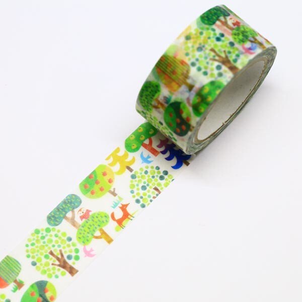 Kamiiso SAIEN Washi Tape - Forest (Made in Japan)