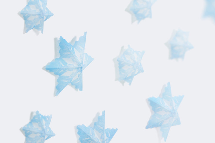 Appree Korea - Sticky Notes - Translucent Icy Blue Snowflake (Large Pack)