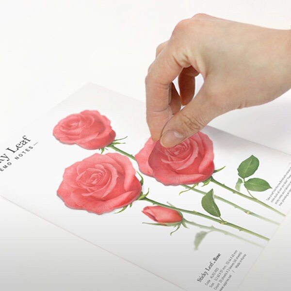 Appree Korea - Sticky Notes - Red Rose (Large Pack)