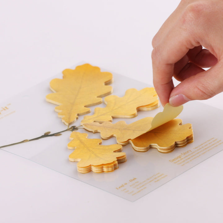 Appree Korea - Sticky Notes - Autumn Oak Leaf (Large Pack)