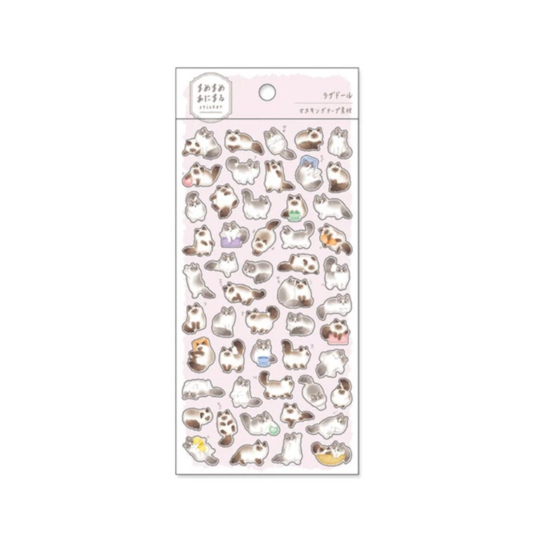 Mind Wave - Sticker Pack - Cute Ragdoll Cats