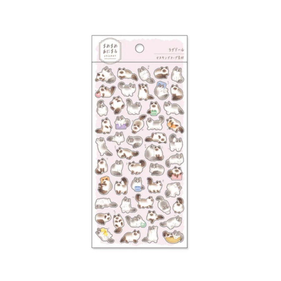 Mind Wave - Sticker Pack - Cute Ragdoll Cats