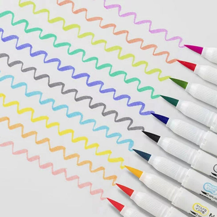 Zebra Mildliner Brush Pen - Set of 5 Colours - Sunny Mild