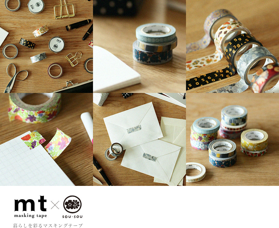 MT x SOU.SOU Kyoto Washi Tape - Hohoemi