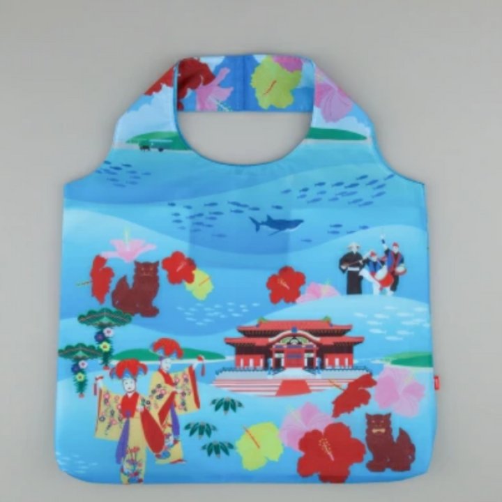 Japanese Pattern Reusable Eco Bag - "Okinawa"